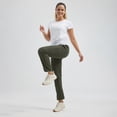 thumbnail image 6 of MASKERT Women's Hiking Pants-29" Lightweight Quick Dry Sweatpants Casual Safari Work Travel Outdoor Clothes Dark Olive（Size XS-XXXL）, 6 of 8
