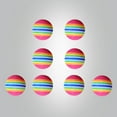thumbnail image 4 of EeaseCA 8pcs 38mm Rainbow EVA Ball Practice Indoor Training Aid Training Ball (Colorful), 4 of 7