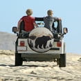thumbnail image 6 of Camper Spare Tire Cover 14inch Bear And Mountain Waterproof Polyester Wheel Protectors Wheel Covers Forest Landscape Wildlife Animal Bears Mountains for Travel Trailer Camper Truck SUV Camper, 6 of 8