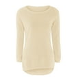 thumbnail image 4 of Coerni Girls Trendy Sweater Fuzzy Tunic Pullovers Teen Casual Solid Sweatshirt Kids Cozy Fleece Blouses Fall Warm Crewneck Tops, 4 of 5