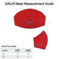 thumbnail image 2 of DALIX Cloth Face Mask Reuseable Washable in Red Made in USA - S-M Size (10 Pack), 2 of 5