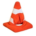 thumbnail image 3 of Sombrero de cono de tráfico para adultos, sombrero de Halloween en forma de cono para espectáculo, cumpleaños y vacaciones., 3 of 8