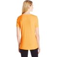 thumbnail image 3 of Hanes Womens X-Temp V-Neck T-Shirt, L, Neon Orange Heather, 3 of 3