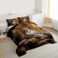 thumbnail image 3 of Feelyou Jungle Cheetah Leopard Twin Comforter Sets, Rustic Farmhouse Bedding Set, 2pcs, 3 of 8