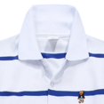 thumbnail image 3 of Boys Long-Sleeved Uniform Polo Kids Striped Polo Collared Shirts Fashion Shirts Boys Rugby Polo Shirts for Kids 3-4 Years, 3 of 4