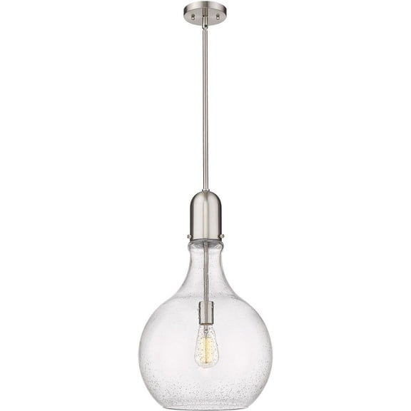 492-1S-SN-G584-14 Innovations Lighting Amherst - 1 Light Pendant In Industrial Style-22.75 Inches Tall and 13.75 Inches Wide-Brushed Satin Nickel