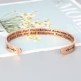 thumbnail image 5 of TURANDOSS Inspirational Bracelets for Women Mom Stainless Steel Engraved Mantra Cuff Bangle Crown Birthday Jewelry, 5 of 6