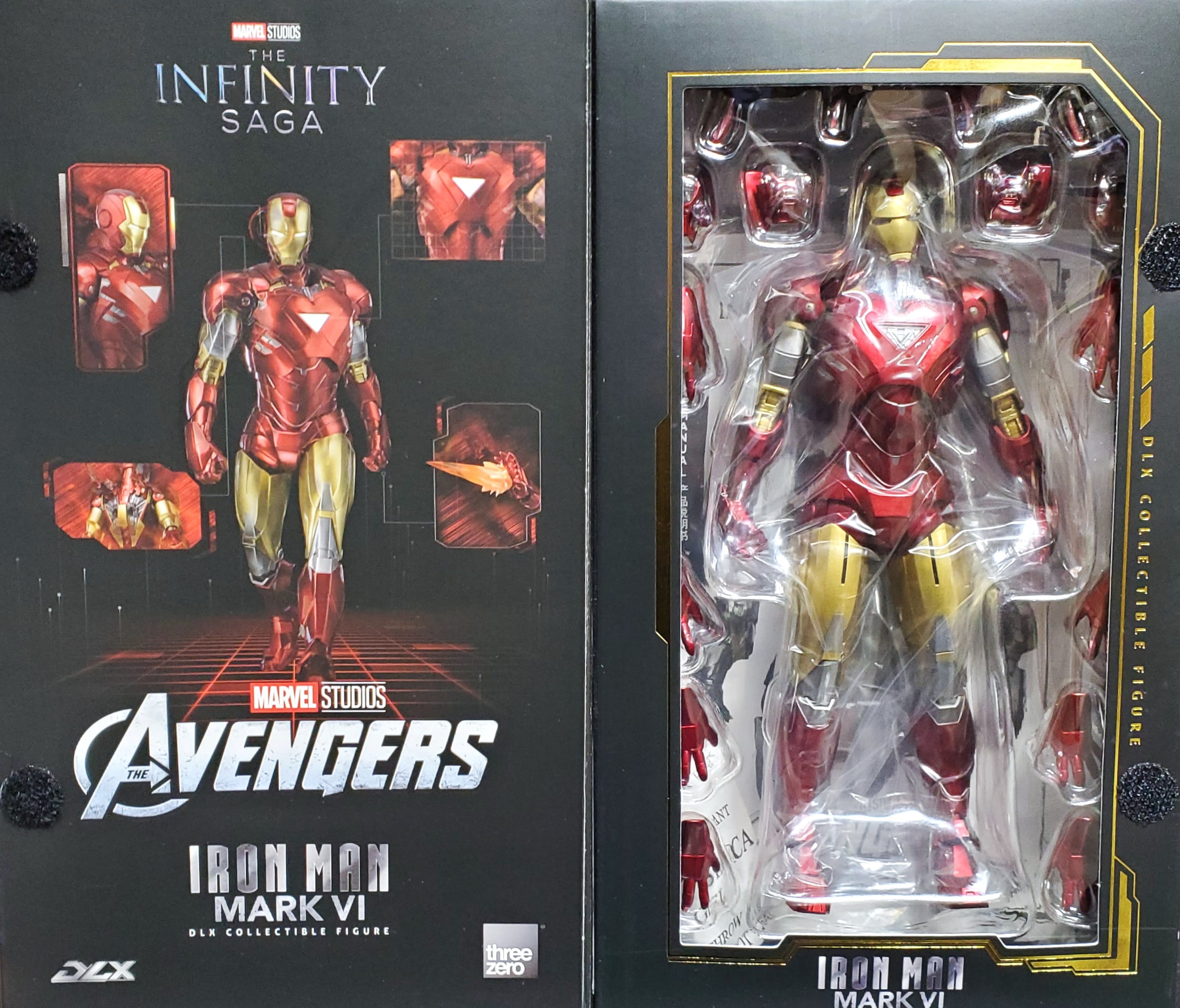 Marvel The Infinity Saga: Iron Man Mark VI DLX Action Figure Threezero