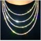 thumbnail image 5 of Collar de moda, pulsera, diamante, oro, plata, cadena de garra cuadrada, collar de diamantes de imitación, 5 of 6