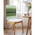 thumbnail image 2 of nqOlkjepod Forest Green Ombre Stripe Chair Covers Set of 6, Decorative Chair Back Cover, Farmhouse Striped Gradient Dining Room Chair Slipcovers Removable Chair Protectors Covers for Party Banquet, 2 of 7
