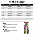 thumbnail image 3 of yunLCZ Women's Wide Leg Pants Wide Leg Pants Woman High Waist Floral Patterned Pants Lightweight Loose Fit Casual Colorful Trouser Imitation Jeans, 3 of 4