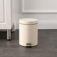 thumbnail image 6 of happimess Oscar 8-Gallon Step-Open Trash Can with FREE Mini Trash Can, Limestone Beige, HPM1000E, 6 of 7