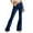 Dark Blue, variant on RYRJJ Bell Bottom Jeans for Women Flare Pull-on High Rise Elastic Waist Trendy Stretch Denim Pants Classic Slimming Bootcut Jeans Pants(Hot Pink,L)