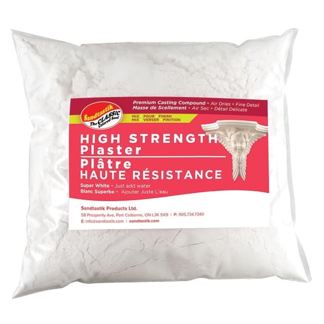 SandtastikHigh Strength Plaster Premium Casting Compound, Super White - 5 lb