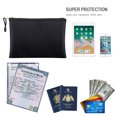 thumbnail image 5 of Fireproof Document Bag, 13.4" x 9.4", Office Products, Storage Pouch with Zipper, Safe Storage Bag, Water-Resistant Material, Holder for Letter Size & A4 Documents (Black), 5 of 7