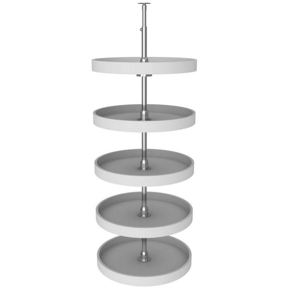 Rev-A-Shelf 6065-20-52 Classic 5 Tier 20" Full Circle Lazy Susan - White
