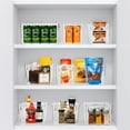 thumbnail image 3 of Sorbus Clear Plastic Storage Bins (2-Pack) - Large Organizers for Kitchen, Pantry, Cabinet, Fridge, and Refrigerator, 3 of 8
