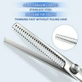 thumbnail image 3 of 4pcs Professional Dog Grooming Scissors - Stainless Steel Round Tip Down-Curved, 3 of 4