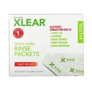 XLEAR Natural Saline Sinus Care Solution Packets 20 ea
