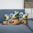 thumbnail image 2 of Happy Father's Day Bulldog Playing Basketball with Best Dad Jersey Pillow Cushion Double Sided Dog Lover Gifts Idea Throw Pillow - 13006, 2 of 4
