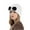 White, variant on Mikilon Women Winter Knitted Hat Plus Velvet and Thickem Ski Hats Outdoorsy Comfortable Wram Hats