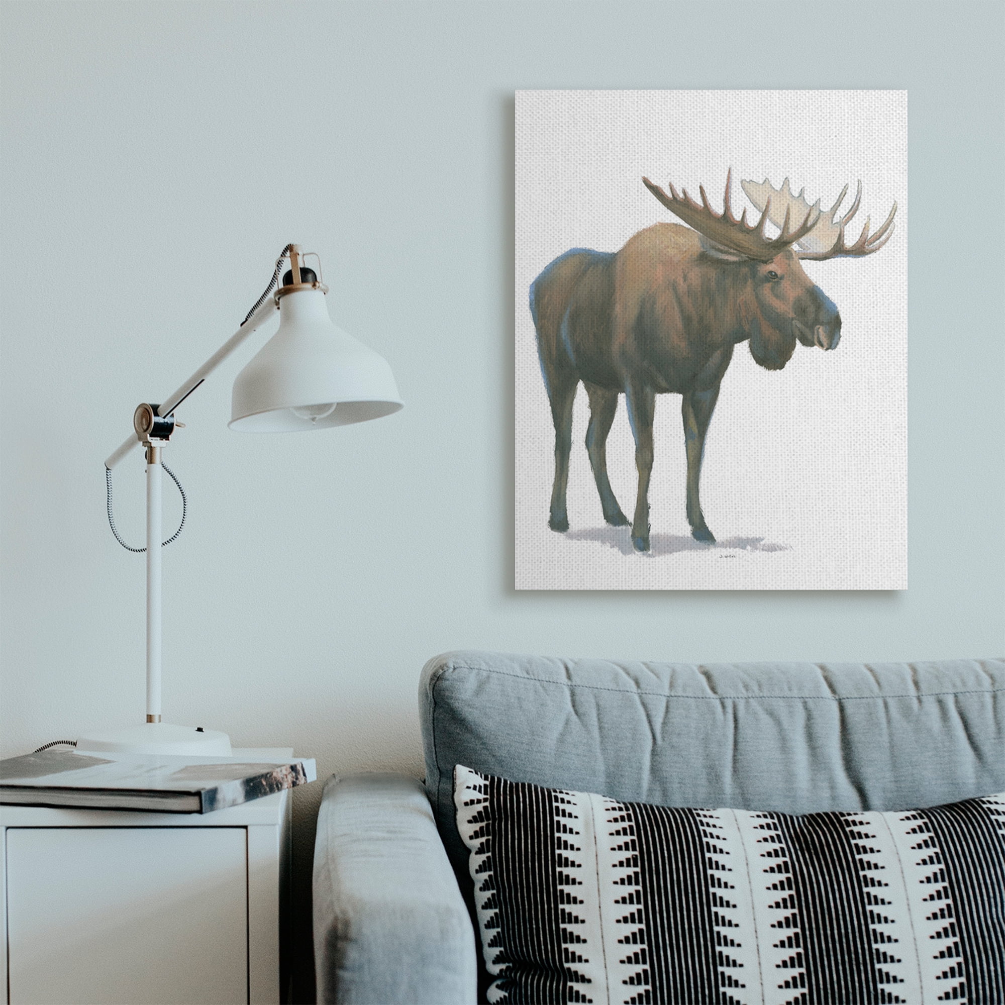 Stupell Industries Wild Northern Bear Minimal Forest Animal Canvas Wall Art, 30 x 40, Design by James Wiens