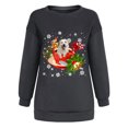 thumbnail image 4 of Sudadera holgada con estampado clásico de perro de Navidad de invierno para mujer Fridja fksj2338, 4 of 6