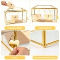 thumbnail image 2 of Caja para Tarjetas de Boda Atzciyr 32x15x23 cm con Cerradura Dorada, 2 of 8