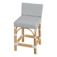 thumbnail image 1 of Butler Specialty Serienna Rattan Low Back 24.5" Counter Stool - Gray/White, 1 of 8