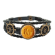thumbnail image 1 of El Festival de mediados de otoño cinco kernel pastel de luna Pulsera marina tejida en cuero, 1 of 4