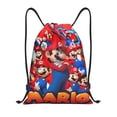 thumbnail image 1 of Zufioo Sac de Sport Imprimé Mario Sac de Gym à Ficelles Lavable en Machine Sac à Dos à Ficelles Robuste pour Hommes Femmes-Petit, 1 of 6