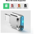 thumbnail image 2 of iPhone 14 Micro SD Card Reader Adapter [MFi Certified] Lightning to Micro SD/TF Card Reader Viewer Micro SD Card Adapter for iPhone 14 13 12 11 Pro Max XS XR X 8 iPad,Support iOS 17 and exFAT & FAT32, 2 of 8