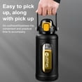 thumbnail image 3 of TidBay 2000ML Glass Drinking Bottle with Straw Handle Stainless Steel Tea Infuser And Silicone Sleeve Leak-Proof Motivational Water Bottle for Daily Intake, 3 of 7