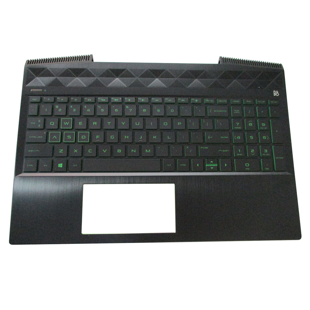 HP Pavilion 15-AU 15-AW HP Palmrest Touchpad Keyboard NON-Backlit Golden Stripes