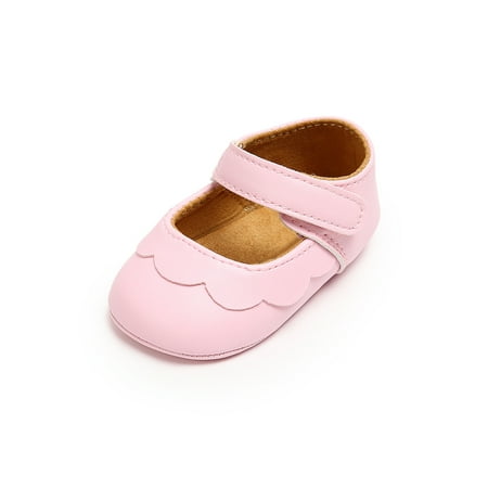 

Tenmix Toddler Boys Girls Shoes Soft Sole Loafers Bow Mary Jane Flats Round Toe Moccasin Little Kids Comfort PU Casual Shoe Pink 6C