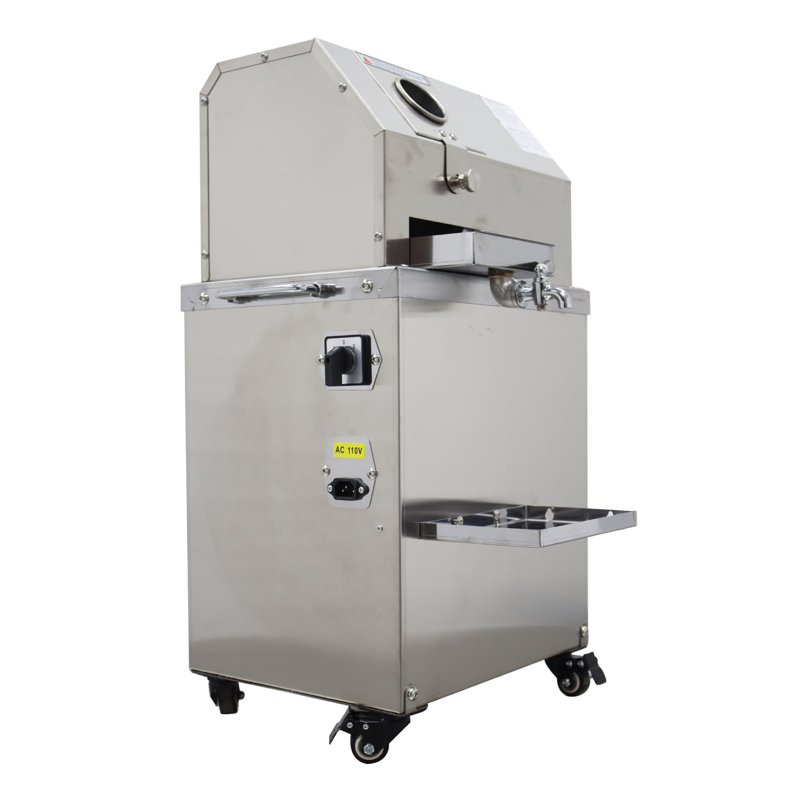 High Juicing Rate Electric Sugar Cane Ginger Press Juicer 3-Rollers Sugarcane Press 300kg/h