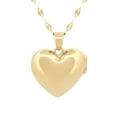 thumbnail image 1 of Cadena Con Dije Relicario De Corazón Oro Sólido 10K amarillo Casa del Anillo Medida Cadena 45 cm Medida Corazón Relicario 1.4 cm cerrado Peso total 2.9 gr, 1 of 6