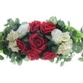 thumbnail image 3 of Artificial Floral Swag Artificial Wedding Arch Flowers for Lintel Wall Decor Red, 3 of 4