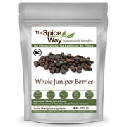 The Spice Way Whole Juniper Berries-All Natural 100% Pure European & American Cuisine-4 oz