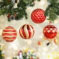 thumbnail image 2 of Alupssuc 6 Inch Oversized Christmas Ball Ornaments, Shatterproof Xmas Tree Decorations, Red & Gold, 4CT, 2 of 6