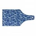 thumbnail image 1 of Anchor Cutting Board, Sea Anchor with Weird Modern Lines Marine Life Equipments Sailing Hope Image, Tempered Glass Cutting and Serving Board, Wine Bottle Shape, Azure Blue White, by Ambesonne, 1 of 1