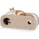 thumbnail image 1 of FUKUMARU Camas para gatos para mascotas de interior de 31.5 pulgadas, cueva extra grande para gatos para múltiples mascotas, casa acogedora con bola esponjosa colgante de fieltro resistente a los arañ, 1 of 1