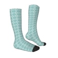 thumbnail image 3 of Fotbe Blue Print print Women's Men's Novelty Crew Socks Cotton Socks Knee High Socks for Walking,Running,Nurses,Pregnancy, 3 of 9