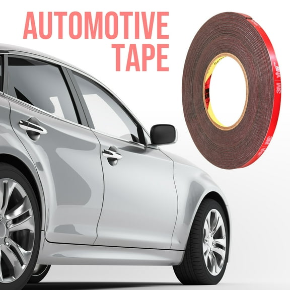 CANOPUS 06376 Automotive Acrylic Plus Attachment Tape, 0.25in x 20yd, Double Sided Tape, Heavy Duty, Made in USA, Gray