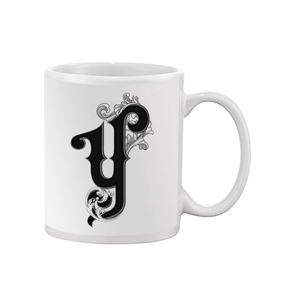 Antique Design Letter Y Mug Unisex's -Image by Shutterstock