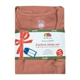 thumbnail image 2 of Fruit of the Loom Women's Beyond Soft Long Sleeve Waffle Top and Flannel Bottom Pajama Set, Sizes S-4X, 2 of 9
