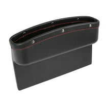 REGALWOVEN Car Seat Crevice Storage Driver or Passenger Side Gap Box Organizer Black Red for Car