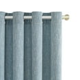 thumbnail image 3 of RISSIEN Extra Long Burlap Linen Farmhouse Curtains 216 inch Length 2 Panels for 2 Story High Living Room Textured Thick Light Filtering Privacy Window Drapes with Grommet 18ft (52x216 Dirty Blue), 3 of 5