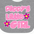 thumbnail image 4 of Inktastic Daddy's Little Girl Girls Baby Bib, 4 of 4