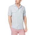 thumbnail image 2 of Tommy Hilfiger Solid Chad Custom Fit Button Up Camisa para Hombre, Azul, XX-Large Tommy Hilfiger Botones al frente, 2 of 2